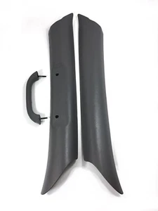 A Pillar SET W/ Pull LH RH 1998-02 Dodge Ram 1500 2500 Gray W/ Pull Handle READ - Picture 1 of 11