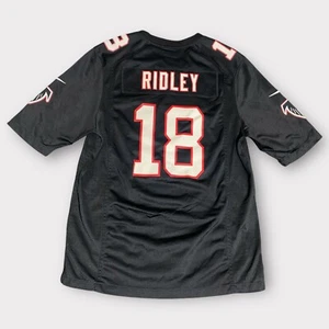 Maglia Atlanta Falcons Nike On Field taglia uomo grande nera Calvin Ridley #18 NFL - Foto 1 di 14
