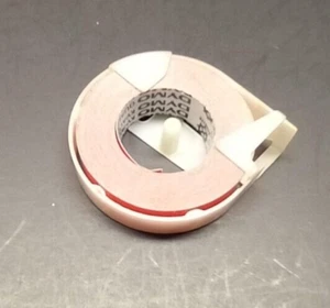 Vintage DYMO LABEL MAKING TAPE 1/2" Orange In Plastic Cartridge - Picture 1 of 3