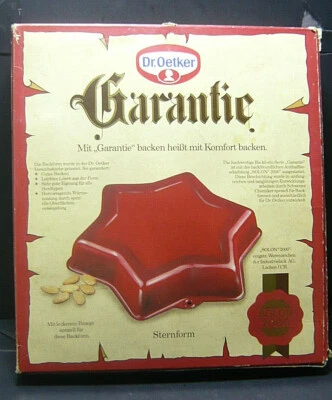 Weihnachten Dr Öetker Sternform D-26,5cm H - 4cm OVP - Bild 1 von 4