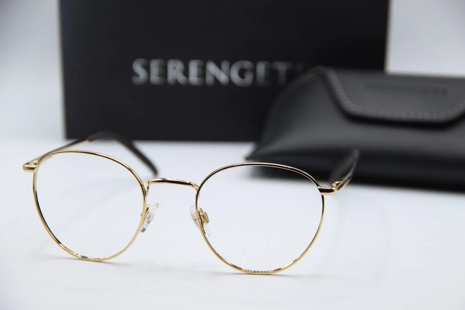 NUEVOS ANTEOJOS SERENGETI HAMEL 8929RX MARRÓN DORADO AUTÉNTICOS CON ESTUCHE 50-21 Foto 1 de 4