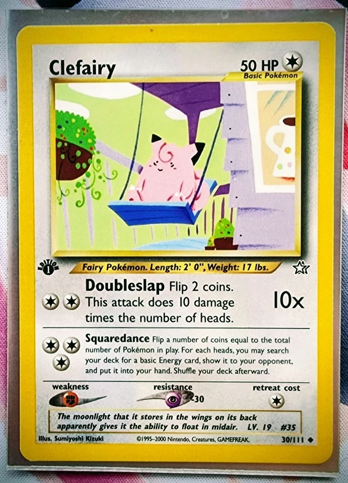 Clefairy 30/111 1st Edition Neo Genesis Regular Card LP-NM - Image 1 of 1