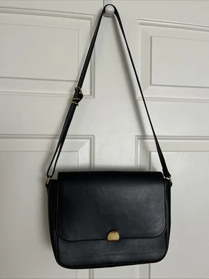 Madewell за рубежом наплечная сумка черный все кожаный через плечо клапан стиль классический - Изображение 1 из 4