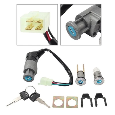 Ignition Switch Lock Set w/ 2Key 35010-GV4-901 for Honda Elite 80 CH80 1985-2007 - Image 1 of 4