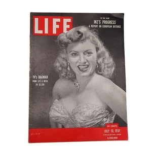 Life Magazine July 16 1951 Dagmar Cover Eisenhower Article Vintage - Foto 1 di 6