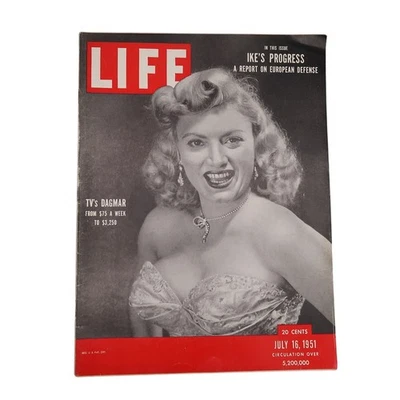 Life Magazine July 16 1951 Dagmar Cover Eisenhower Article Vintage - Image 1 of 4