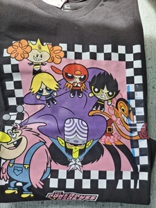 Cartoon Network Powerpuff Girls T-Shrit Black Adult Size Large  - Picture 1 of 6
