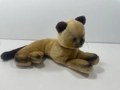 R. Dakin Dream Pets Siamese Cat Stuffed Animal Sawdust Mohair Japan 60's Vintage - Image 1 of 4
