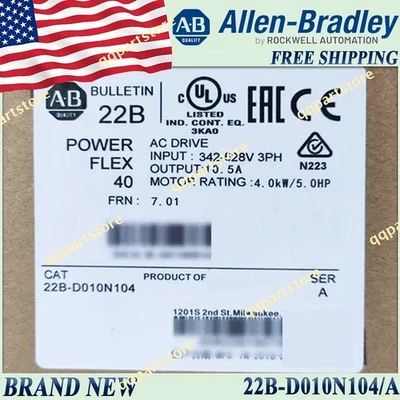 Brand New AB 22B-D010N104/A AC Drive 22B-D010N104 US Same Day Ship AB