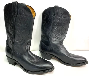 Durango Herren Schwarz Leder Cowboy Country Western Stiefel Größe 11 D - Bild 1 von 7