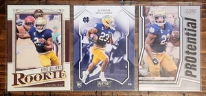 Kyren Williams 2022 Chronicles/Score Rookie Lote ×3 Notre Dame Fighting Irish - Imagen 1 de 2