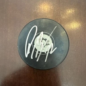 Patric Hornqvist Signed Pittsburgh Penguins Logo Puck Beckett BAS COA Autograph - Picture 1 of 2