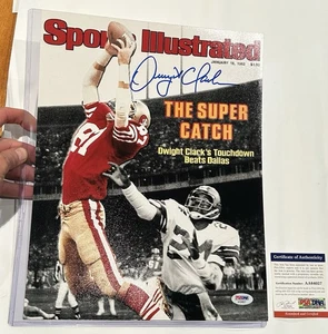 SAN FRANCISCO 49ERS DWIGHT CLARK SIGNED AUTOGRAPHED 11x14 PHOTO PSA DNA COA - Picture 1 of 4