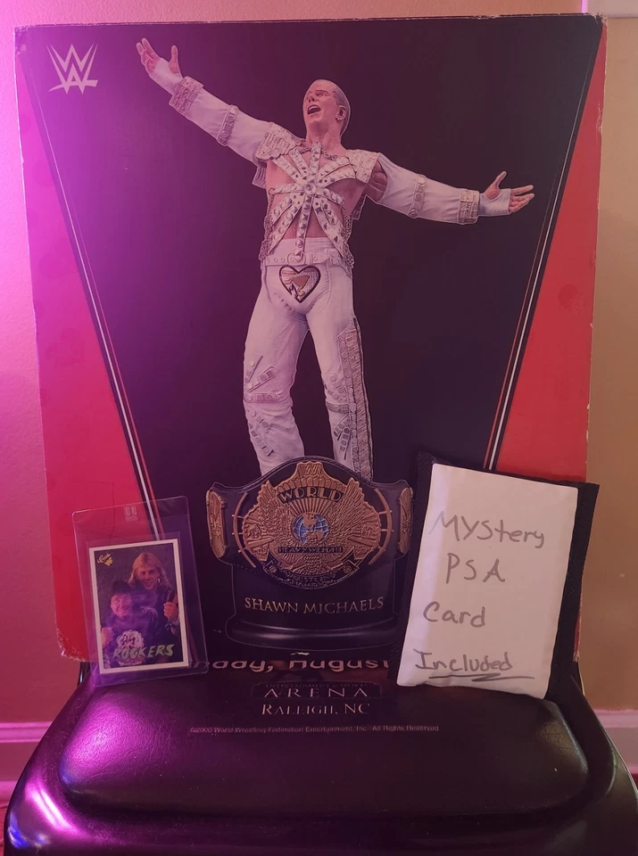 WWE Shawn Michaels Championship Title Collection 16 pulgadas Estatua Wrestlemania 12 Foto 1 de 4