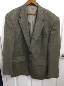 Vintage LAUREN Ralph Lauren beige/braun/schwarz Fischgrät Blazer Sport Mantel 44 S - Bild 1 von 6