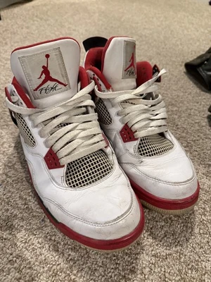 Zapatos Air Jordan 4 Rojo Fuego Para Hombre Talla 10.5 Retro OG 2012 308497-110 Foto 1 de 4