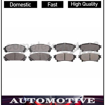 2 Front Rear Brake Pad Set Fits Toyota Highlander 3.5L 2.7L_ - Image 1 of 4