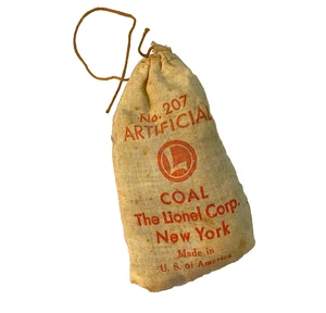 Bolsa artificial de carbón vintage Lionel Corp - Imagen 1 de 3