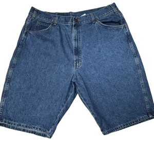 Dickies Jorts Jean Shorts Mens Size 40 Blue Medium Wash High Rise Denim Baggy - Picture 1 of 7