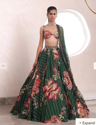 Набор из 3 предметов Kynah Lehenga yuna индийское/сари - Изображение 1 из 4