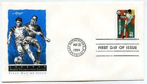 2835  40c World Cup Soccer,  Artmaster, FDC - Picture 1 of 1