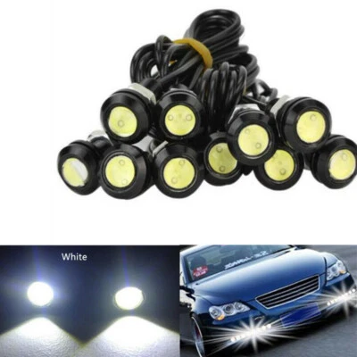 10X18MM Car Led Eagle Eye Daytime Running Lights Backup Parking Signal Lamps DRL - Image 1 of 4
