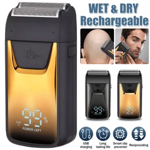 Afeitadora eléctrica en seco y húmedo para hombre afeitadora de cabeza calva afeitadora recortadora de barba cortapelos - Imagen 1 de 14