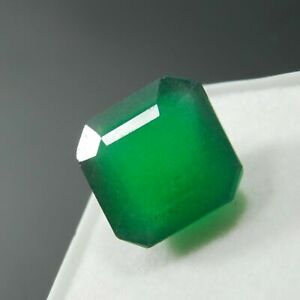9 Ct Natural Certified Untreated Green Colombian Emerald Square Loose Gemstones