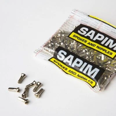 Pezones de latón Sapim para paquete de 36 g (2,0 mm) | NEGRO Y PLATA 12, 14, 16 mm Foto 1 de 4
