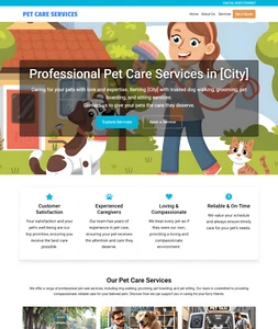 Sitio web de servicios de cuidado de mascotas negocio en venta - Plataforma profesional lista para usar - Imagen 1 de 3