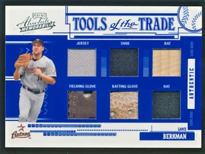 2005 Playoff Absolute Tools of the Trade Lance Berkman 6 Jersey Glove Hat 06/10 - Picture 1 of 2