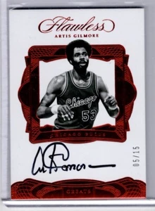 🔥 2016-17 PANINI FLAWLESS BASKETBALL RUBY GREATS ARTIS GILMORE AUTO 05/15 🔥 - Picture 1 of 1