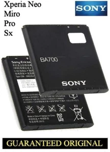 GENUINE BATTERY SONY XPERIA E XPERIA NEO MIRO PRO RAY SX TIPO MK16i ST18i BA700 - Picture 1 of 1