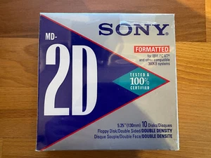 Sony MD-2D Floppy Disks 5.25" Lot of 10 MINT CONDITION - Picture 1 of 4