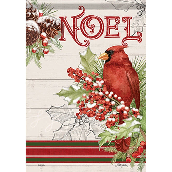 Carson - Noel Cardinal Garden Flag - 50488 - Imagem 1 de 1
