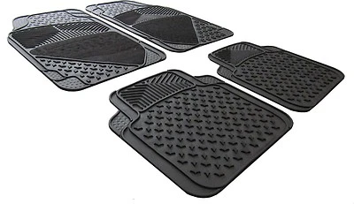 Rubber and Carpet Car Floor Foot Well Mats For Mercedes B-CLASS (W245) 2005>2011 - Image 1 of 2