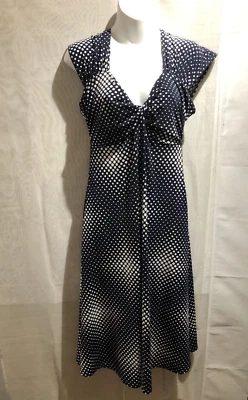 VESTIDO SIN MANGAS ANNABELLE MUJER AZUL OSCURO/BLANCO MANCHADO TALLA: 12/38 (WD247) Foto 1 de 4