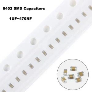 0402 SMD/SMT Capacitors ±10% ±25% 6.3V 10V 1UF 2.2UF 4.7UF 1NF 3.9NF 10NF-470NF - Picture 1 of 3