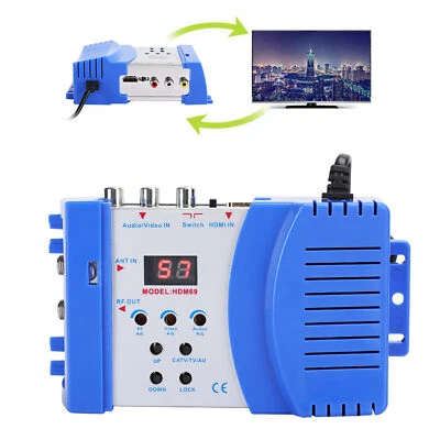 HDM69 Digital RF Modulator AV Zu RF Konverter VHF PAL UHF Standard Port FIS DE - Bild 1 von 4