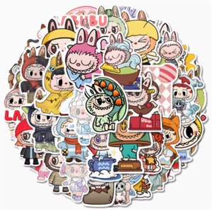 80 pieces Labubu cartoon decoration hand drawn waterproof stickers+packaging box - Picture 1 of 4