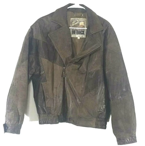 New Zealand OUTBACK leather jacket Women's small Cooper Collection Men's Size S - Picture 1 of 8