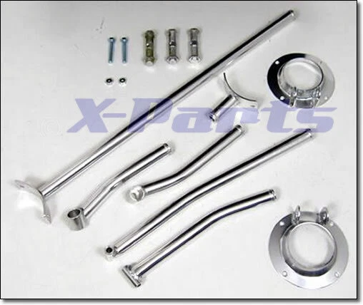 Juego de barras de cúpula de aluminio Kit de 3 piezas VW Golf 2 II Jetta 2 II Corrado VA + HA Nuevo - Imagen 1 de 1