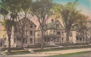 Syracuse University Cottage Row Vintage Postcard Posted 1943 - Picture 1 of 2