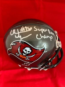 ELLIS WYMS SIGNIERTER TAMPA BAY BUCCANEERS MINIHELM SELTEN RCL SPORT COA - Bild 1 von 1