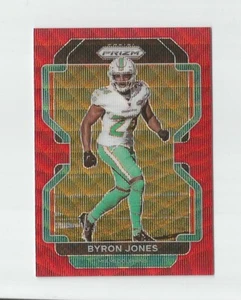 2021 PANINI PRIZM RED WAVE PRIZM BYRON JONES #d 012/149 MIAMI DOLPHINS - Picture 1 of 2