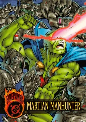 MARTIAN MANHUNTER / DC Comics Outburst Firepower (1996) BASE Trading Card #75 - Image 1 of 2