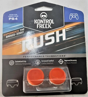 KontrolFreek, PFS Performance Thumb Stick grips RUSH Orange PS4 / PS5 UK SELLER - Image 1 of 4