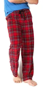 New Sonoma Men's Soft Fleece Red Plaid Pajama Sleep Lounge Pants Bottoms NWT - Picture 1 of 2