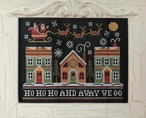 COUNTRY COTTAGE NEEDLEWORKS Counted Cross Stitch Chart Pattern AWAY WE GO - Picture 1 of 2