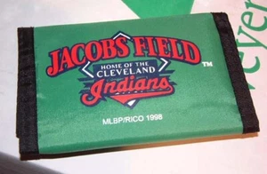 GELDBÖRSE JACOB'S FIELD Home of the CLEVELAND INDIANS grün Nylon neu - Bild 1 von 2